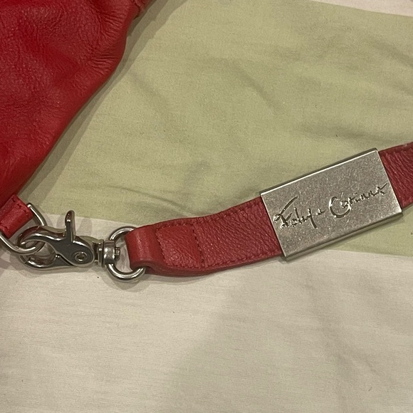 Foley+Corinna Mid City Red Leather fold over tote. - Picture 13 of 14